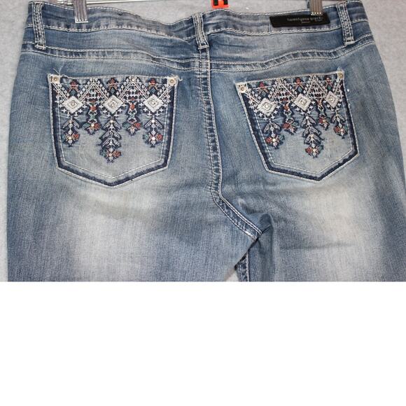 Twentyone Black Premium Denim by Rue 21 Womens Midrise Boot Flex 11/12Reg - Picture 11 of 12